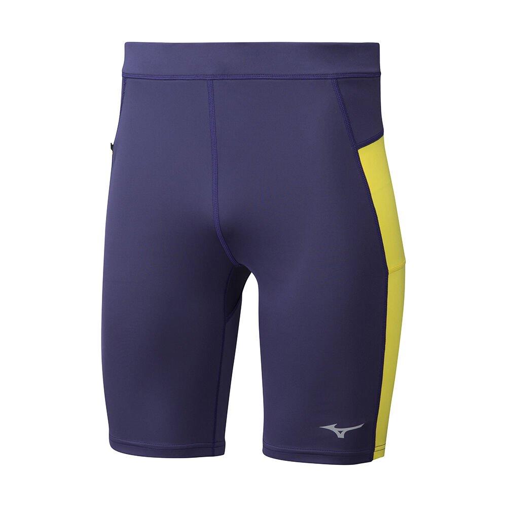 Men's Mizuno Shorts Peacock Impulse Core Mid Tight Apparel - J2GB951512